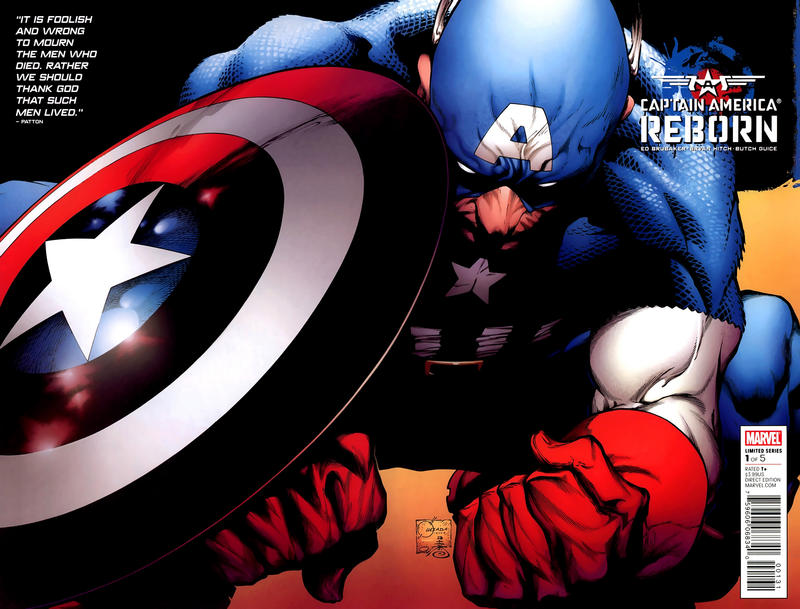 Cover for Captain America: Reborn (Marvel, 2009 series) #1 [Quesada Variant Cover]