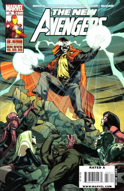 Cover for New Avengers (Marvel, 2005 series) #58
