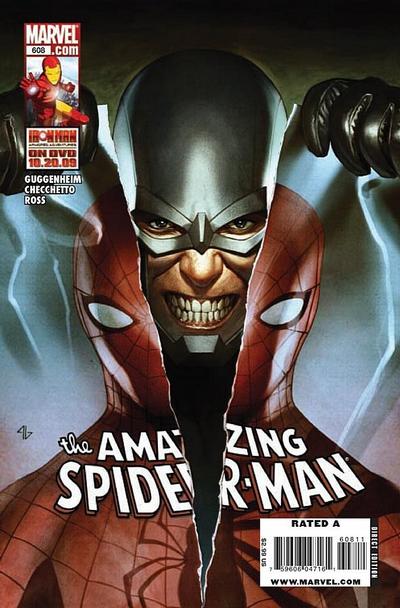Cover for The Amazing Spider-Man (Marvel, 1999 series) #608 [Direct Edition]