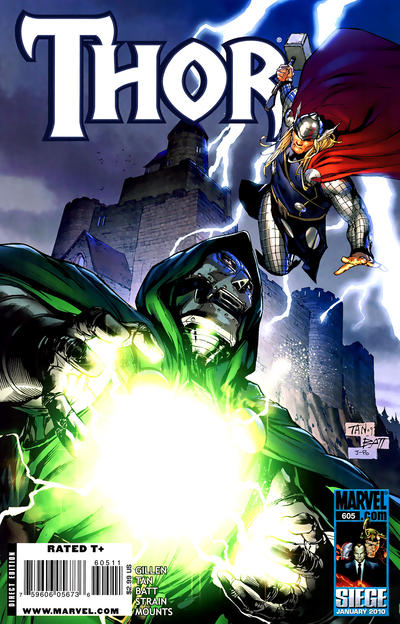 Cover for Thor (Marvel, 2007 series) #605
