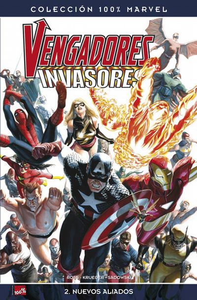 Cover for 100% Marvel: Vengadores/Invasores (Panini España, 2009 series) #2