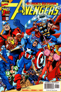 Cover Thumbnail for Avengers (Marvel, 1998 series) #1 [Yellow Logo Direct Edition]