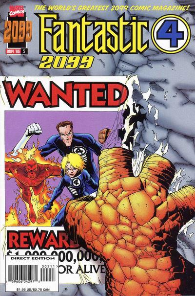 Cover for Fantastic Four 2099 (Marvel, 1996 series) #5
