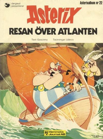 Cover for Asterix (Hemmets Journal, 1970 series) #22 - Resan över Atlanten