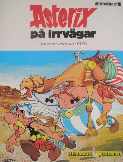 Cover for Asterix (Hemmets Journal, 1970 series) #26 - Asterix på irrvägar