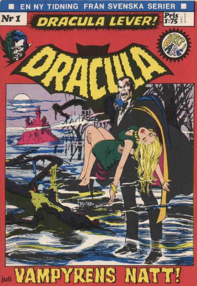 Cover for Dracula (Svenska serier, 1972 series) #1/[1972]