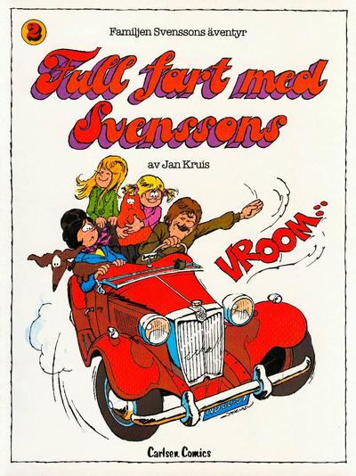 Cover for Familjen Svenssons äventyr (Carlsen/if [SE], 1980 series) #2 - Full fart med Svenssons