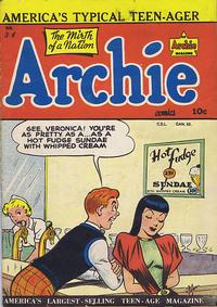 Cover Thumbnail for Archie Comics (Bell Features, 1948 series) #34
