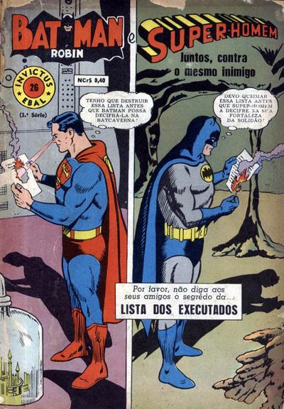 Cover for Invictus (3ª Série)  [Batman & Super-Homem] (Editora Brasil-América [EBAL], 1967 series) #26