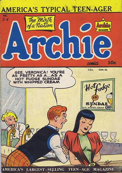Cover for Archie Comics (Bell Features, 1948 series) #34