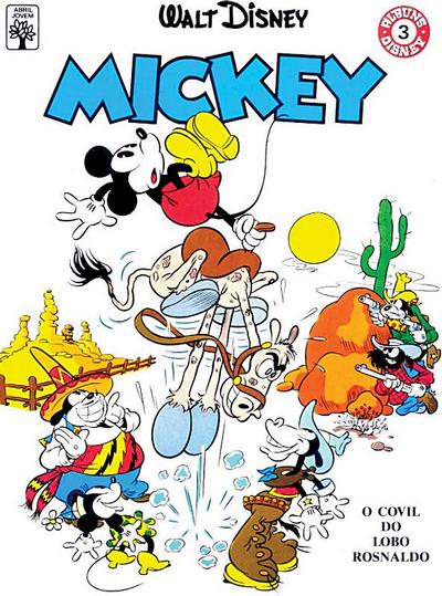 Cover for Álbum Disney (Editora Abril, 1990 series) #3 - Mickey: O Covil do Lobo Rosnaldo
