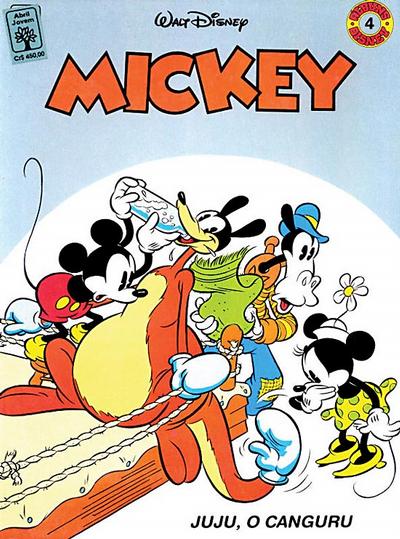 Cover for Álbum Disney (Editora Abril, 1990 series) #4 - Mickey: Juju, o Canguru
