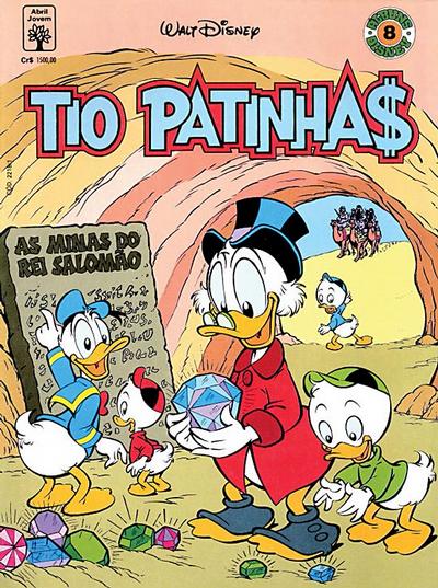 Cover for Álbum Disney (Editora Abril, 1990 series) #8 - Tio Patinhas: As Minas do Rei Salomão
