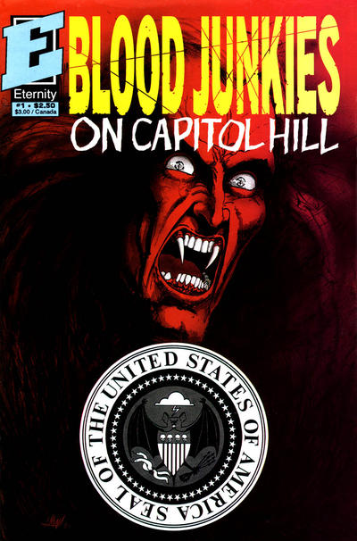 Cover for Blood Junkies on Capitol Hill (Malibu, 1991 series) #1