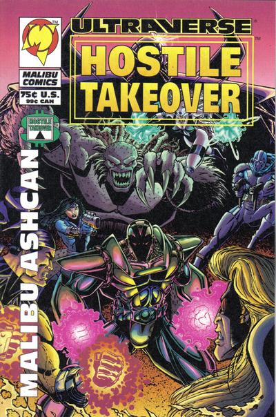 Cover for Hostile Takeover Malibu Ashcan (Malibu, 1994 series) 