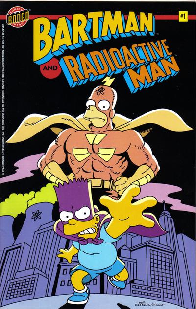 Cover for Bartman and Radioactive Man (Bongo, 1994 series) #1