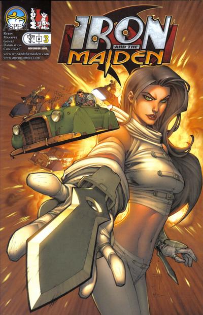 Cover for Iron and the Maiden (Aspen, 2007 series) #3 [Cover A]