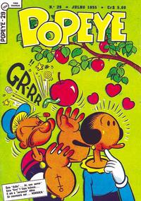 Cover Thumbnail for Popeye (Editora Brasil-América [EBAL], 1953 series) #29