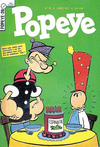 Cover for Popeye (Editora Brasil-América [EBAL], 1953 series) #28