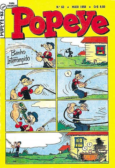 Cover for Popeye (Editora Brasil-América [EBAL], 1953 series) #63