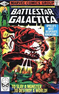 Cover for Battlestar Galactica (Marvel, 1979 series) #21 [Direct]