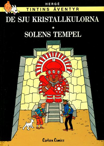 Cover for Tintins äventyr (Carlsen/if [SE], 1982 series) #S2 - De sju kristallkulorna * Solens tempel