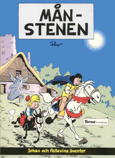 Cover for Johan och Pellevins äventyr (Nordisk bok, 1985 series) #T-055 [242] - Månstenen