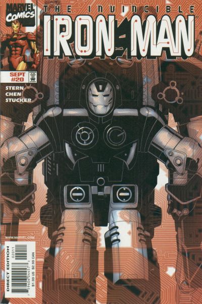 Cover for Iron Man (Marvel, 1998 series) #20 [Direct Edition]