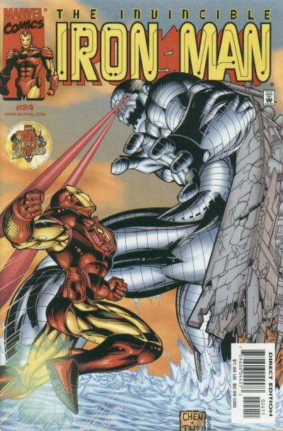 Cover for Iron Man (Marvel, 1998 series) #24 [Direct Edition]