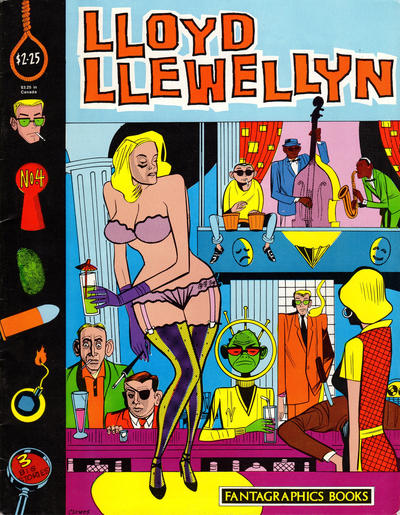 Cover for Lloyd Llewellyn (Fantagraphics, 1986 series) #4