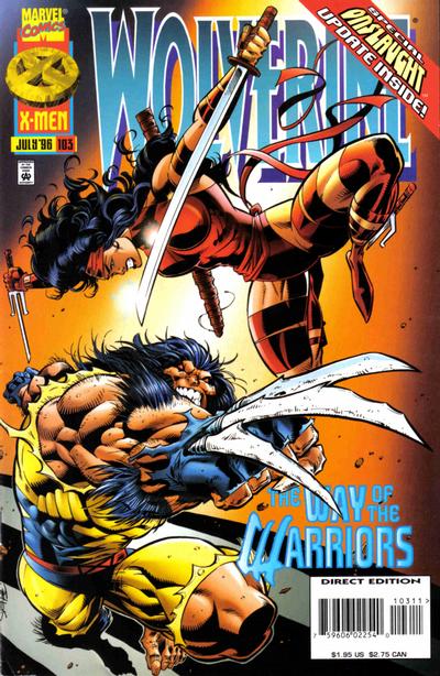 Cover for Wolverine (Marvel, 1988 series) #103 [Direct Edition]