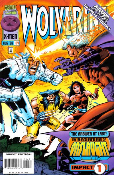 Cover for Wolverine (Marvel, 1988 series) #104 [Direct Edition]