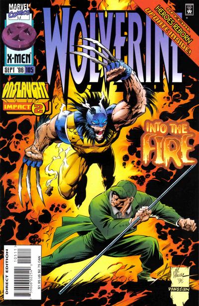 Cover for Wolverine (Marvel, 1988 series) #105 [Direct Edition]