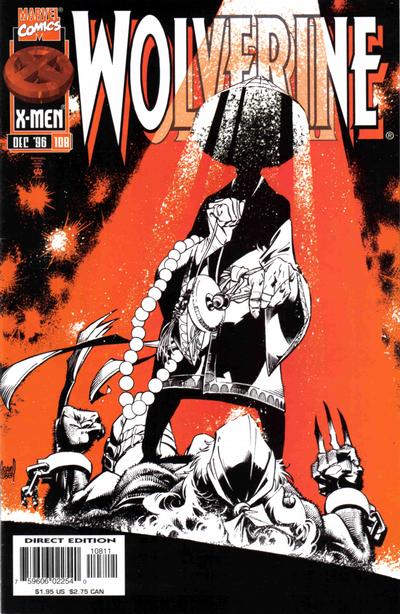 Cover for Wolverine (Marvel, 1988 series) #108 [Direct Edition]