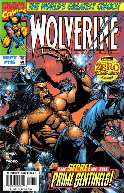 Cover for Wolverine (Marvel, 1988 series) #116 [Direct Edition]