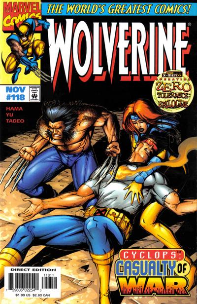 Cover for Wolverine (Marvel, 1988 series) #118 [Direct Edition]