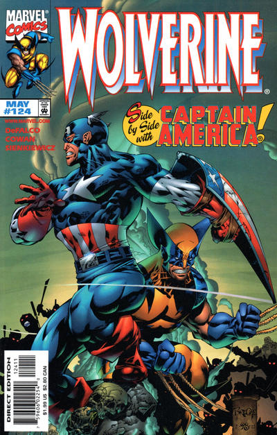 Cover for Wolverine (Marvel, 1988 series) #124 [Direct Edition]
