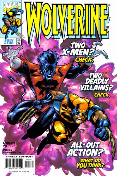 Cover for Wolverine (Marvel, 1988 series) #140 [Direct Edition]
