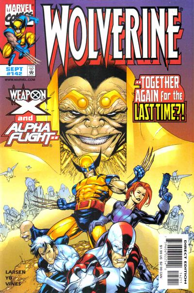Cover for Wolverine (Marvel, 1988 series) #142 [Direct Edition]
