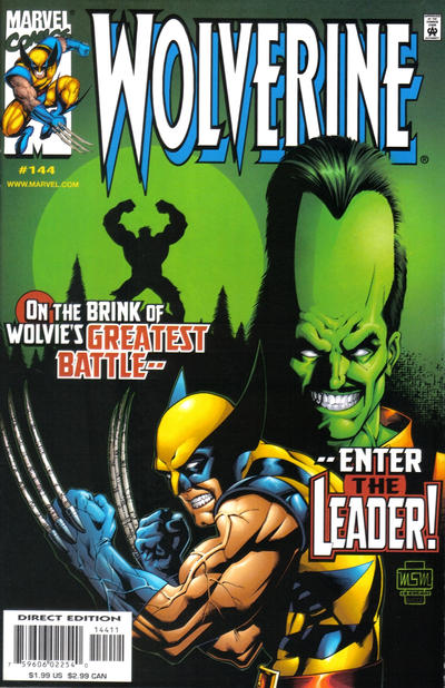 Cover for Wolverine (Marvel, 1988 series) #144 [Direct Edition]