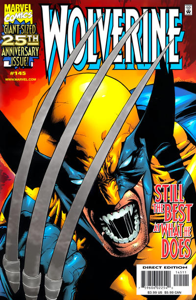 Cover for Wolverine (Marvel, 1988 series) #145 [Direct Edition - Silver Foil Enhanced Cover]