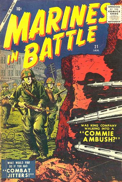 Cover for Marines in Battle (Marvel, 1954 series) #21