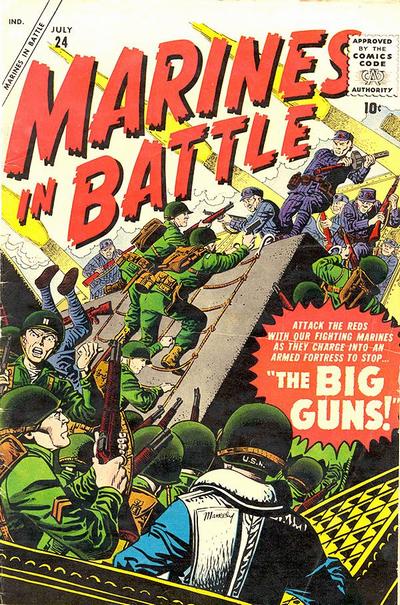 Cover for Marines in Battle (Marvel, 1954 series) #24