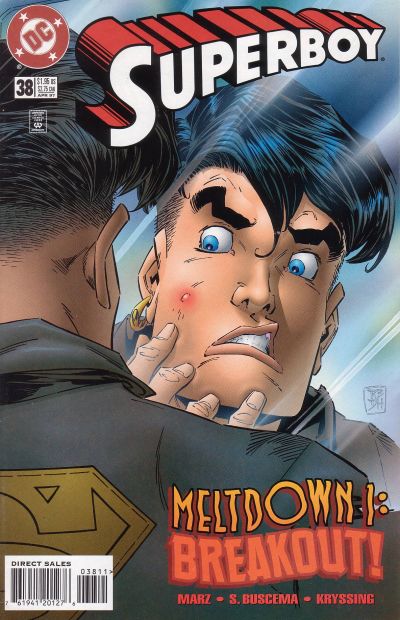 Cover for Superboy (DC, 1994 series) #38 [Direct Sales]