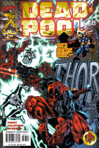 Cover for Deadpool (Marvel, 1997 series) #37 [Direct Edition]
