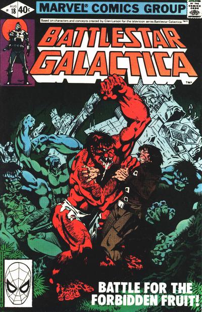 Cover for Battlestar Galactica (Marvel, 1979 series) #18 [Direct]