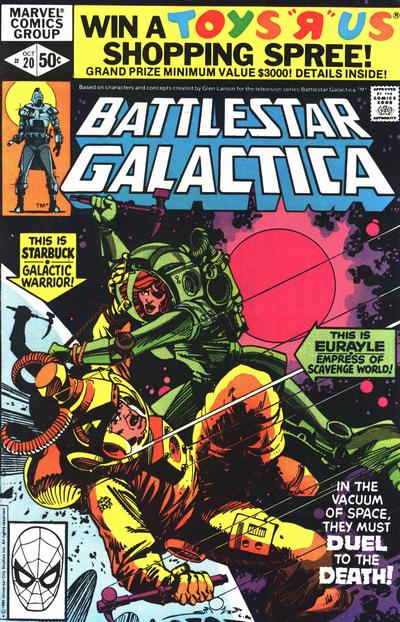 Cover for Battlestar Galactica (Marvel, 1979 series) #20 [Direct]