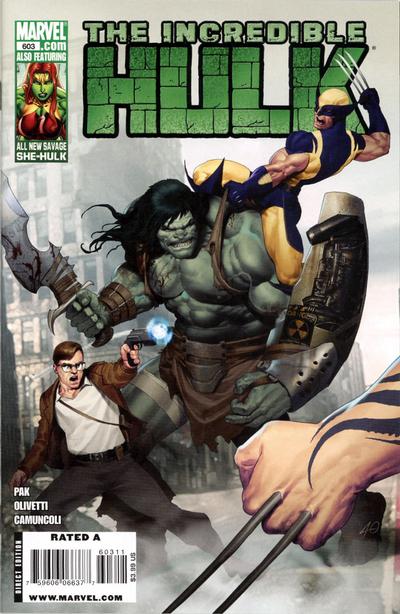 Cover for Incredible Hulk (Marvel, 2009 series) #603
