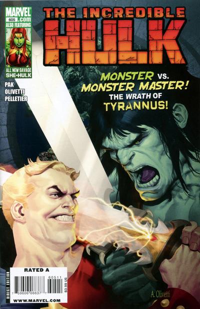 Cover for Incredible Hulk (Marvel, 2009 series) #605 [Direct Edition]
