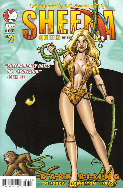Cover for Sheena Queen of the Jungle: Dark Rising (Devil's Due Publishing, 2008 series) #2 [Cover A]